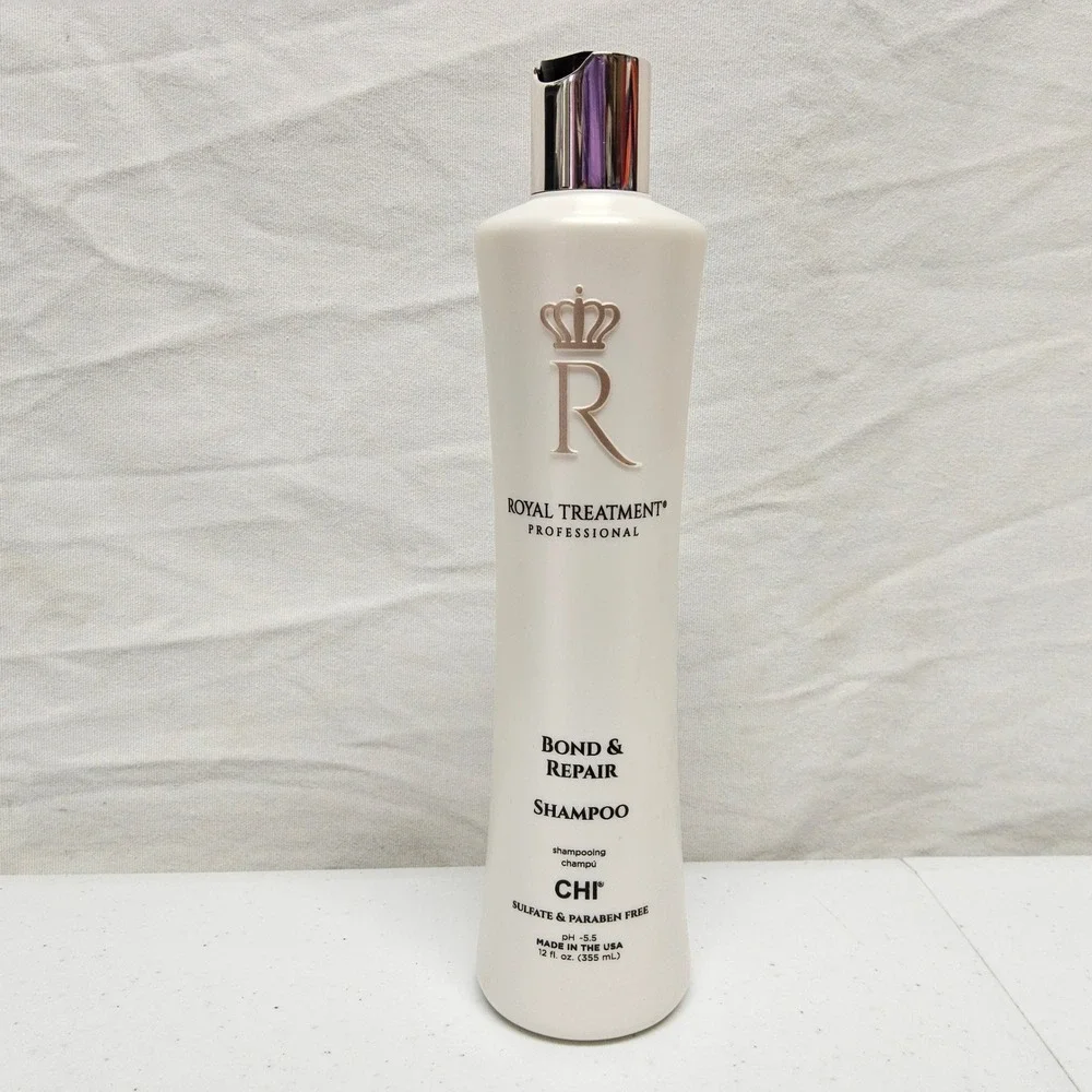 CHI Royal Treatment Bond & Repair Shampoo Unisex 12oz White Sulfate Paraben Free
